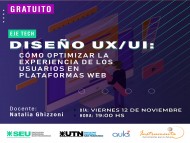 WEBINAR GRATUITO - "DISEÑO UX/UI: CÓMO OPTIMIZAR LA EXPERIENCIA DE LOS USUARIOS EN PLATAFORMAS WEB"